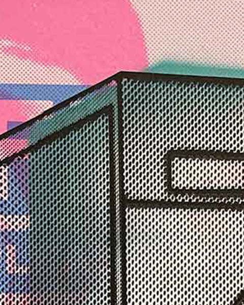 Rave Acid Rinse Print by Barrie J Davies, unframed Silkscreen print on paper (hand finished) edition of 1/1, A3 size 29.7 cm x 42 cm.