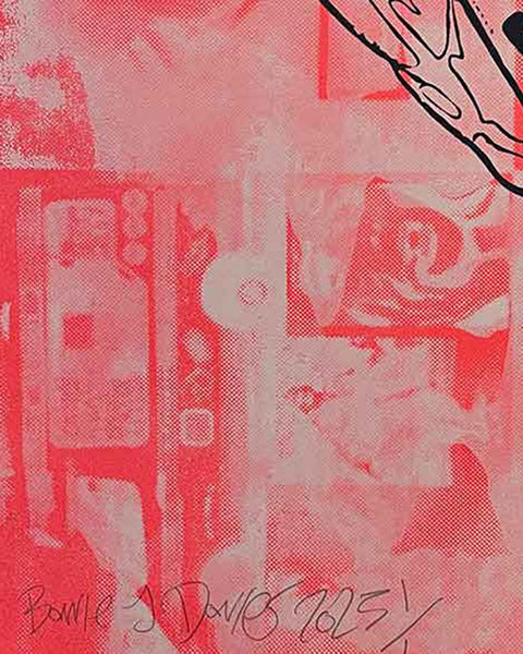 Red Fuck It Print by Barrie J Davies, Unframed Silkscreen print on paper (hand finished), edition of 1/1 A3 size 29cm x 42cm.