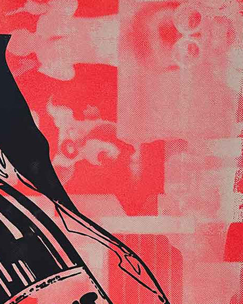 Red Fuck It Print by Barrie J Davies, Unframed Silkscreen print on paper (hand finished), edition of 1/1 A3 size 29cm x 42cm.