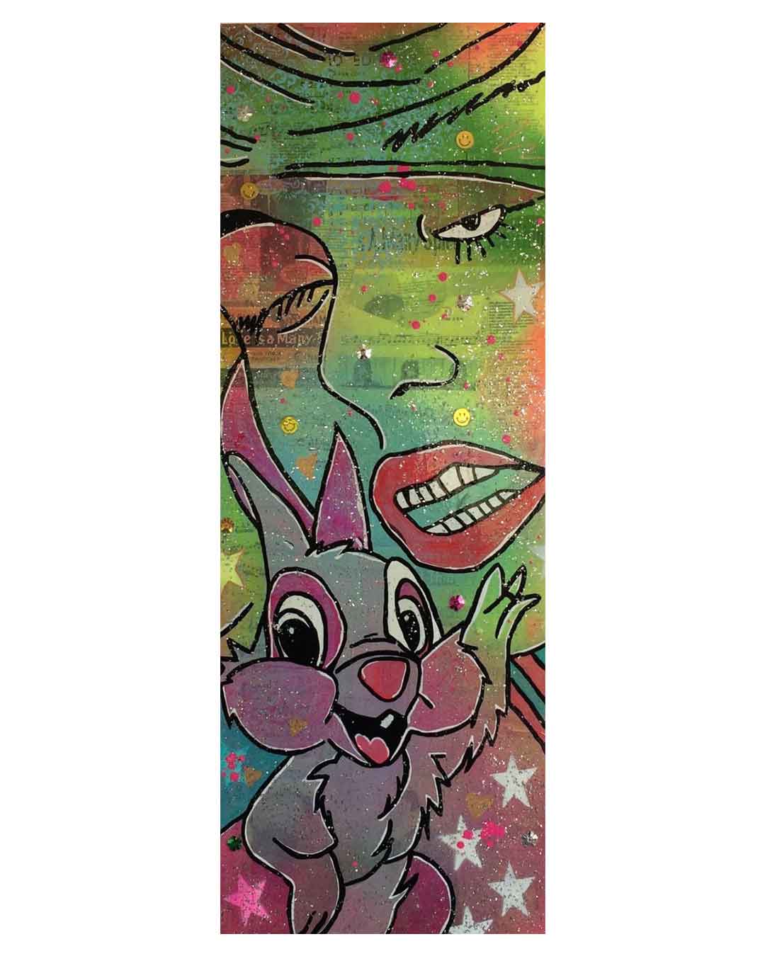 Sun down Painting by Barrie J Davies 2015, Mixed media on canvas, 30cm x 80cm,  Unframed.