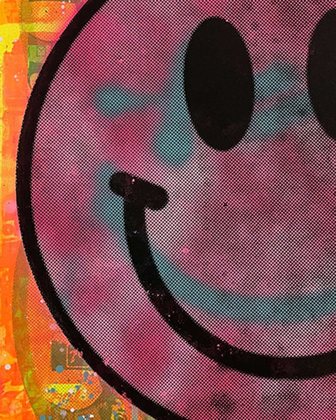 Super Fantastic Happy Now Print by Barrie J Davies, unframed Silkscreen print on paper (hand finished) edition of 1/1 - A2 size 42cm x 59.4cm.