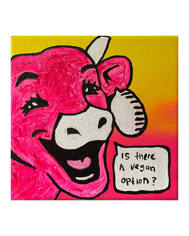 Kung Fu Painting by Barrie J Davies 2024, Mixed media on Canvas, 20 cm x 20 cm, Unframed and ready to hang.