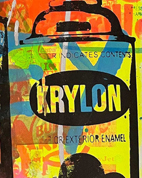 Wild Style Tagged Print by Barrie J Davies, unframed Silkscreen print on paper (hand finished) edition of 1/1 - A2 size 42cm x 59.4cm.