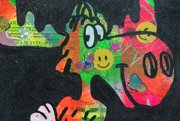 I love the smell of napalm in the morning by Barrie J Davies 2019, mixed media on canvas, unframed, 30cm x 40cm. Barrie J Davies is an Artist - Pop Art and Street art inspired Artist based in Brighton England UK - Pop Art Paintings, Street Art Prints & Editions available.