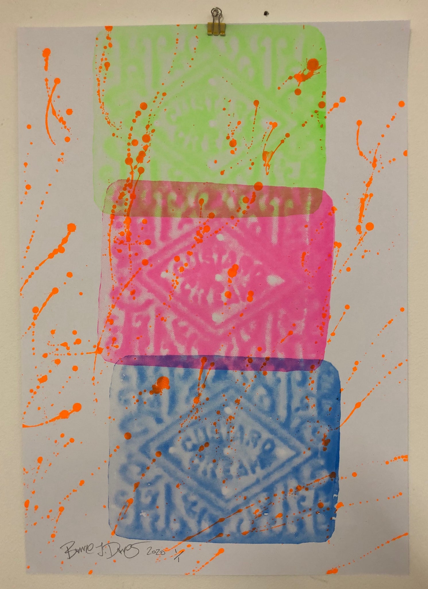 Disco Biscuit Print - BARRIE J DAVIES IS AN ARTIST