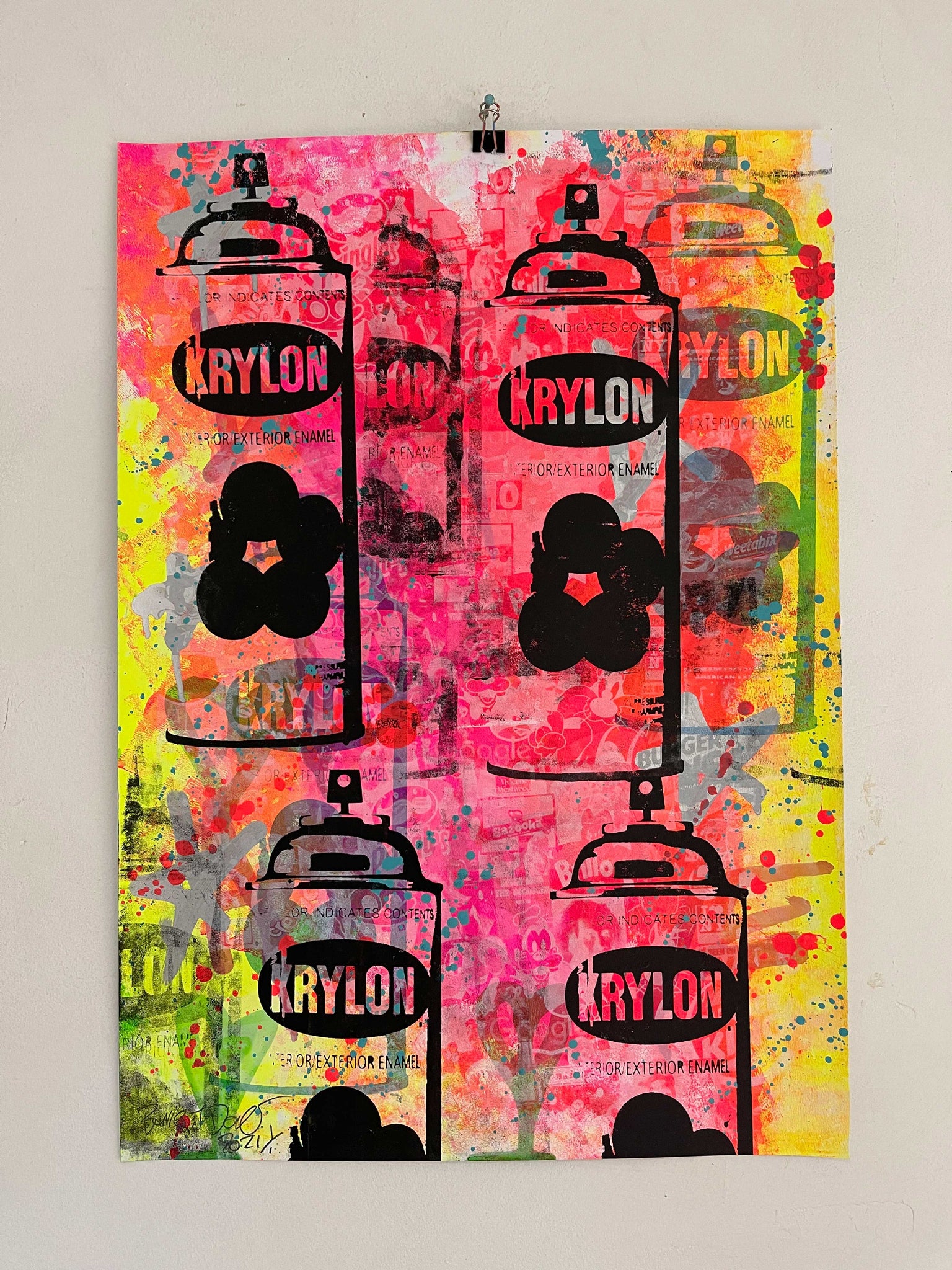 Magic Wild Style Print, unframed Silkscreen print on paper (hand finished) edition of 1/1 - A2 size 42cm x 59.4cm. Buy online with free delivery worldwide.