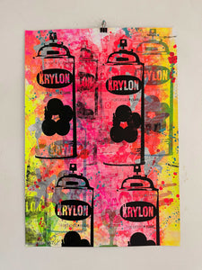 Magic Wild Style Print, unframed Silkscreen print on paper (hand finished) edition of 1/1 - A2 size 42cm x 59.4cm. Buy online with free delivery worldwide.