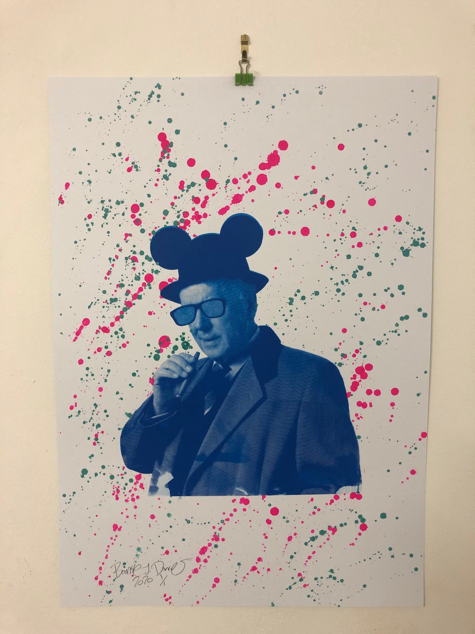 Mind the Business splatter Print - BARRIE J DAVIES IS AN ARTIST