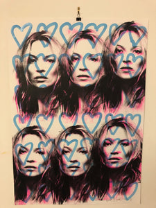 Love Heart Kate Print - BARRIE J DAVIES IS AN ARTIST