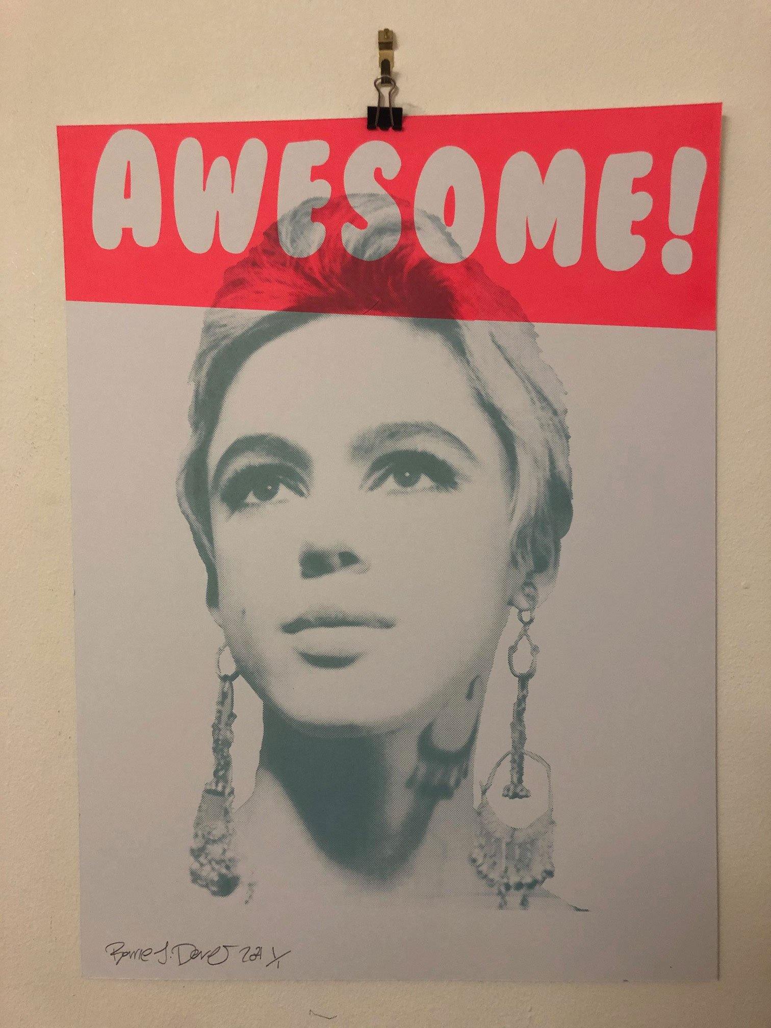 Awesome Art Star Print - BARRIE J DAVIES IS AN ARTIST