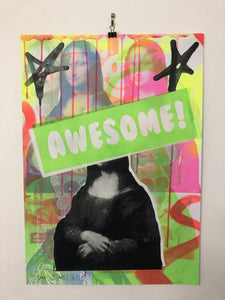 Awesome Hidden Secret Smile Print - BARRIE J DAVIES IS AN ARTIST