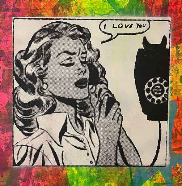 Call Girl I love you Print - BARRIE J DAVIES IS AN ARTIST