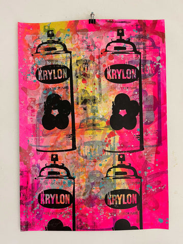 Cherry Wild Style Print, unframed Silkscreen print on paper (hand finished) edition of 1/1 - A2 size 42cm x 59.4cm. Buy online with free delivery worldwide