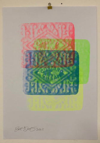 Disco Biscuit Print - BARRIE J DAVIES IS AN ARTIST