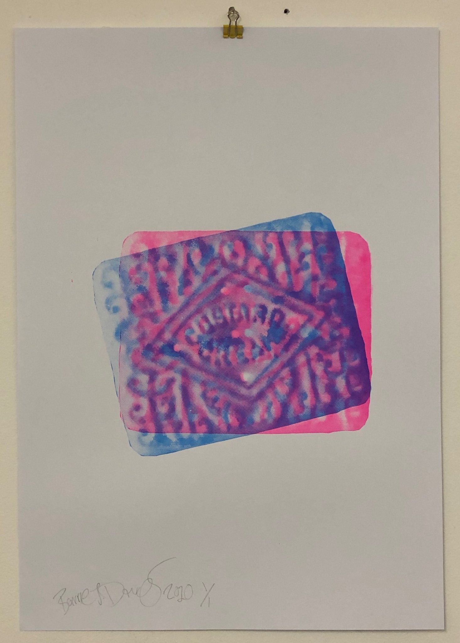 Disco Biscuit Print - BARRIE J DAVIES IS AN ARTIST