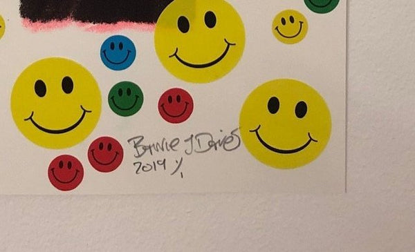 Disco Dot Print by Barrie J Davies 2019 - unframed screen print on paper (hand finished) edition of 1/1 - A3 size 29cm x 42cm. Barrie J Davies is an Artist - Pop Art and Street art inspired Artist based in Brighton England UK - Pop Art Paintings, Street Art Prints & Editions available.