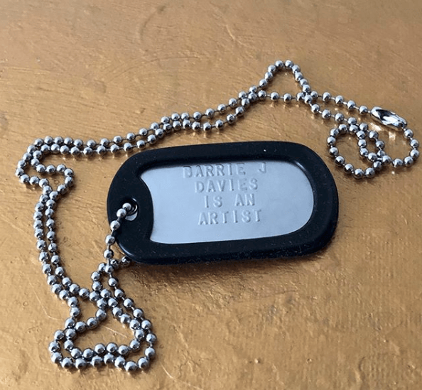 Barrie J Davies Is An Artist Dog Tags - BARRIE J DAVIES IS AN ARTIST