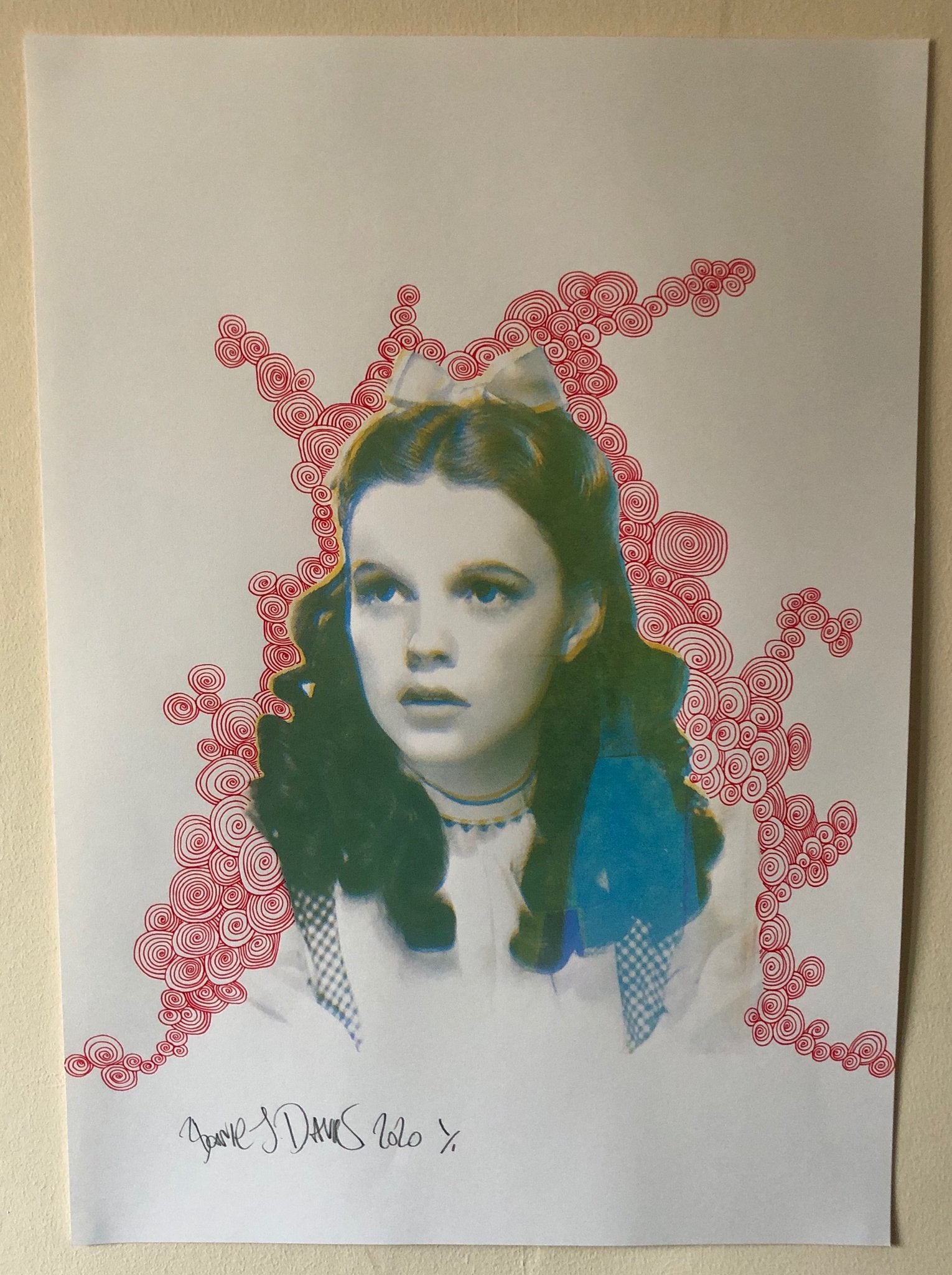 Doodle Dorothy Print - BARRIE J DAVIES IS AN ARTIST