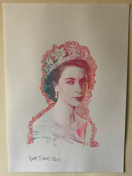 Doodle Queen Print - BARRIE J DAVIES IS AN ARTIST
