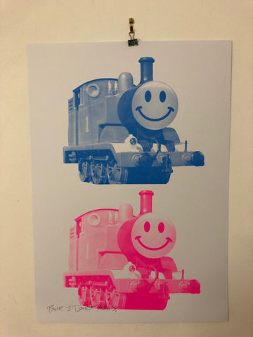 Double Happy Trip Print - BARRIE J DAVIES IS AN ARTIST