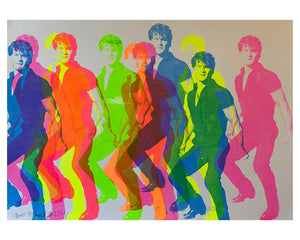 Everyone Puts Baby On The Dance Floor Print by Barrie J Davies 2023 - unframed Silkscreen print on paper (hand finished) edition of 1/1 - A2 size 42cm x 59.4cm.