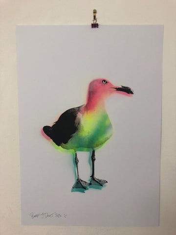 Feed Me Weird Things Print - BARRIE J DAVIES IS AN ARTIST