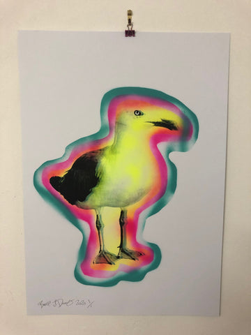 Feed Me Weird Things Print - BARRIE J DAVIES IS AN ARTIST