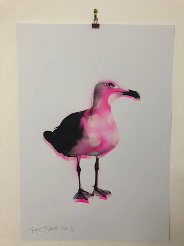 Feed Me Weird Things Print - BARRIE J DAVIES IS AN ARTIST