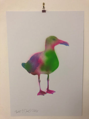 Feed Me Weird Things Print - BARRIE J DAVIES IS AN ARTIST