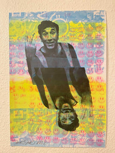 Frankie Says Relax Print by Barrie J Davies 2022 - unframed Silkscreen print on paper (hand finished) edition of 1/1 - A2 size 42cm x 59.4cm.  