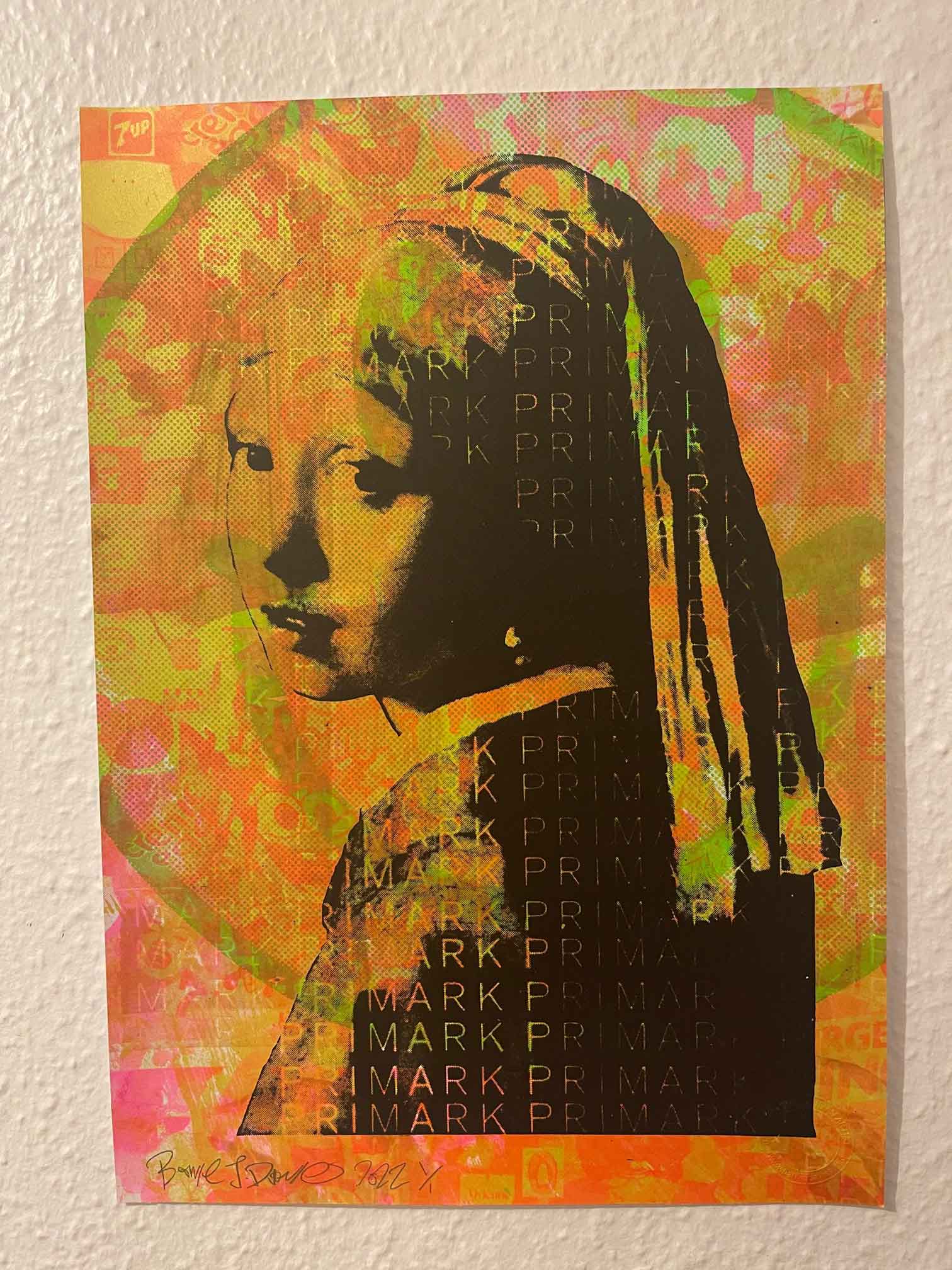 Super Primarni Print,  unframed Silkscreen print on paper (hand finished) edition of 1/1 - A3 size 29.7cm x 42cm. Buy online with free delivery worldwide.