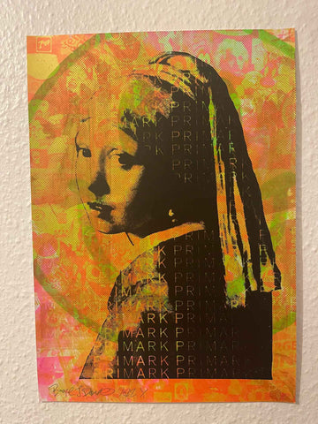 Super Primarni Print,  unframed Silkscreen print on paper (hand finished) edition of 1/1 - A3 size 29.7cm x 42cm. Buy online with free delivery worldwide.