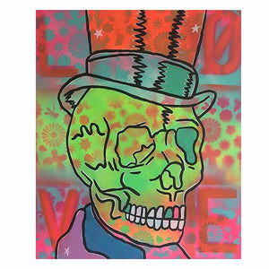 Half Mast by Barrie J Davies 2015, mixed media on canvas 50cm x 60cm, unframed. Barrie J Davies is an Artist - Pop Art and Street art inspired Artist based in Brighton England UK - Pop Art Paintings, Street Art Prints & Editions available.