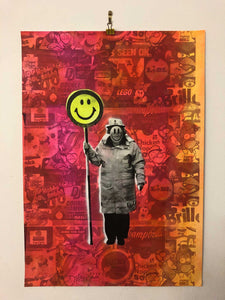 Happy Lady Print - BARRIE J DAVIES IS AN ARTIST