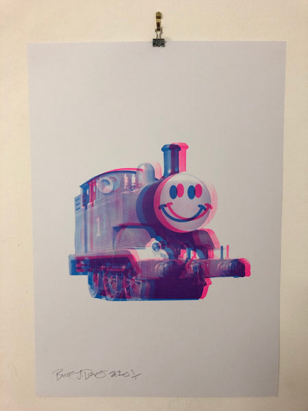 Happy Trip Print - BARRIE J DAVIES IS AN ARTIST