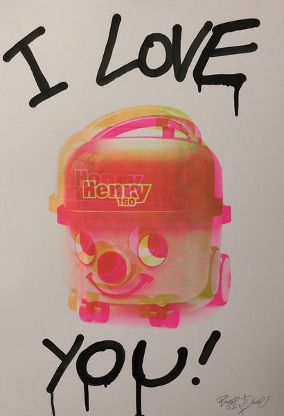 I love you Suck it up Print - BARRIE J DAVIES IS AN ARTIST