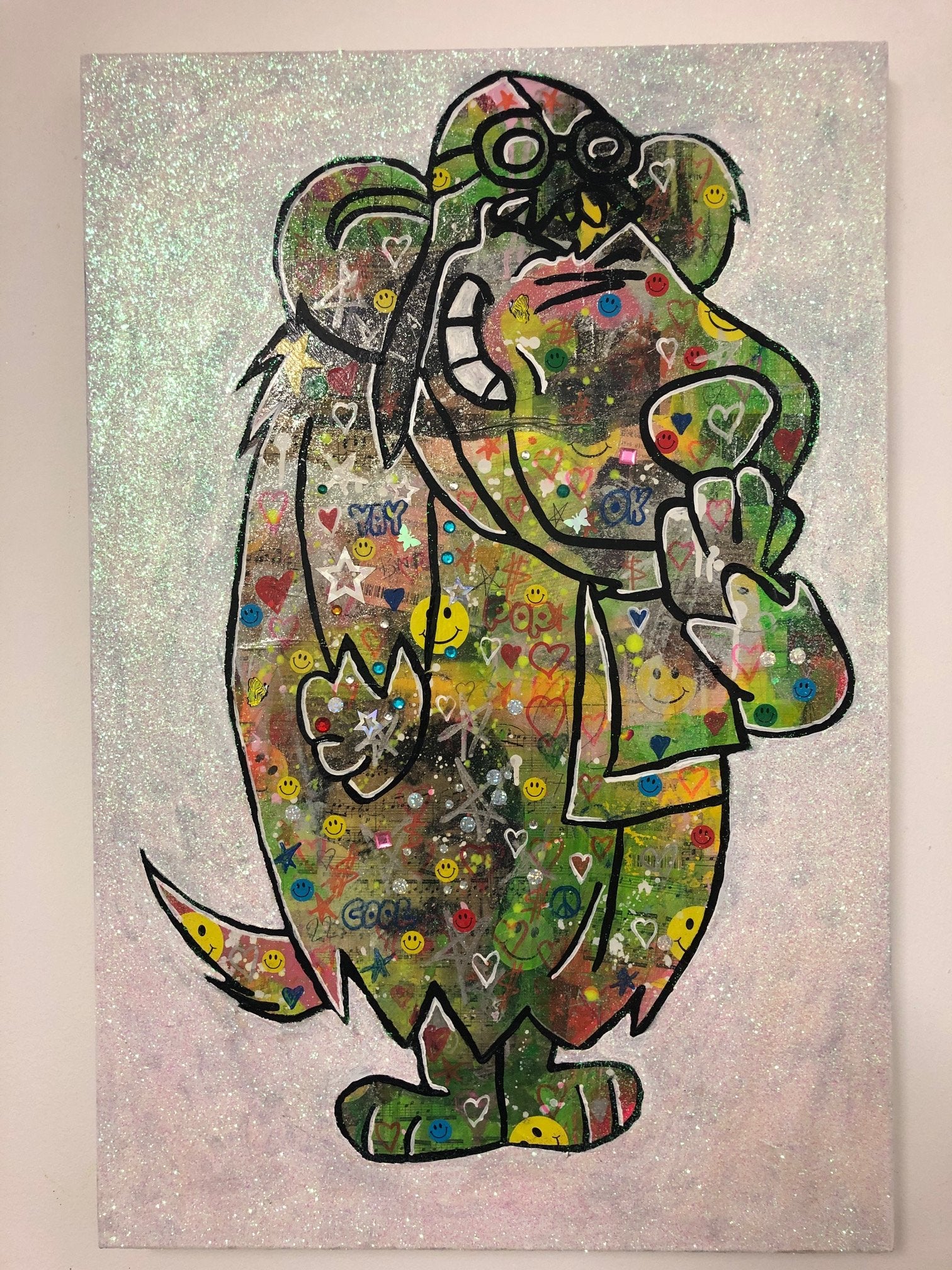 I wanna be your dog Painting - BARRIE J DAVIES IS AN ARTIST