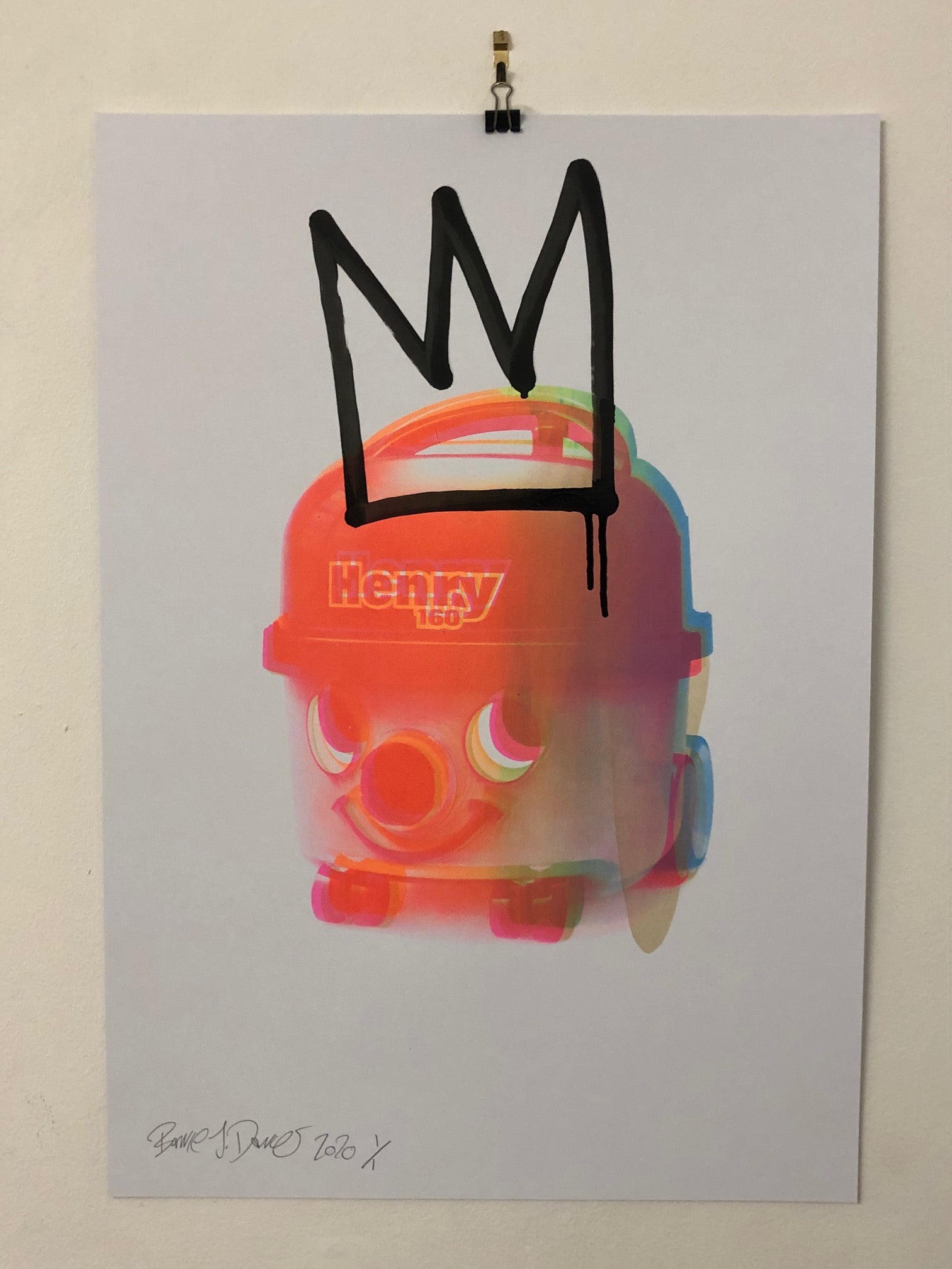 King Suck it up Print - BARRIE J DAVIES IS AN ARTIST