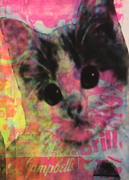 Kitschy Cat Print - BARRIE J DAVIES IS AN ARTIST