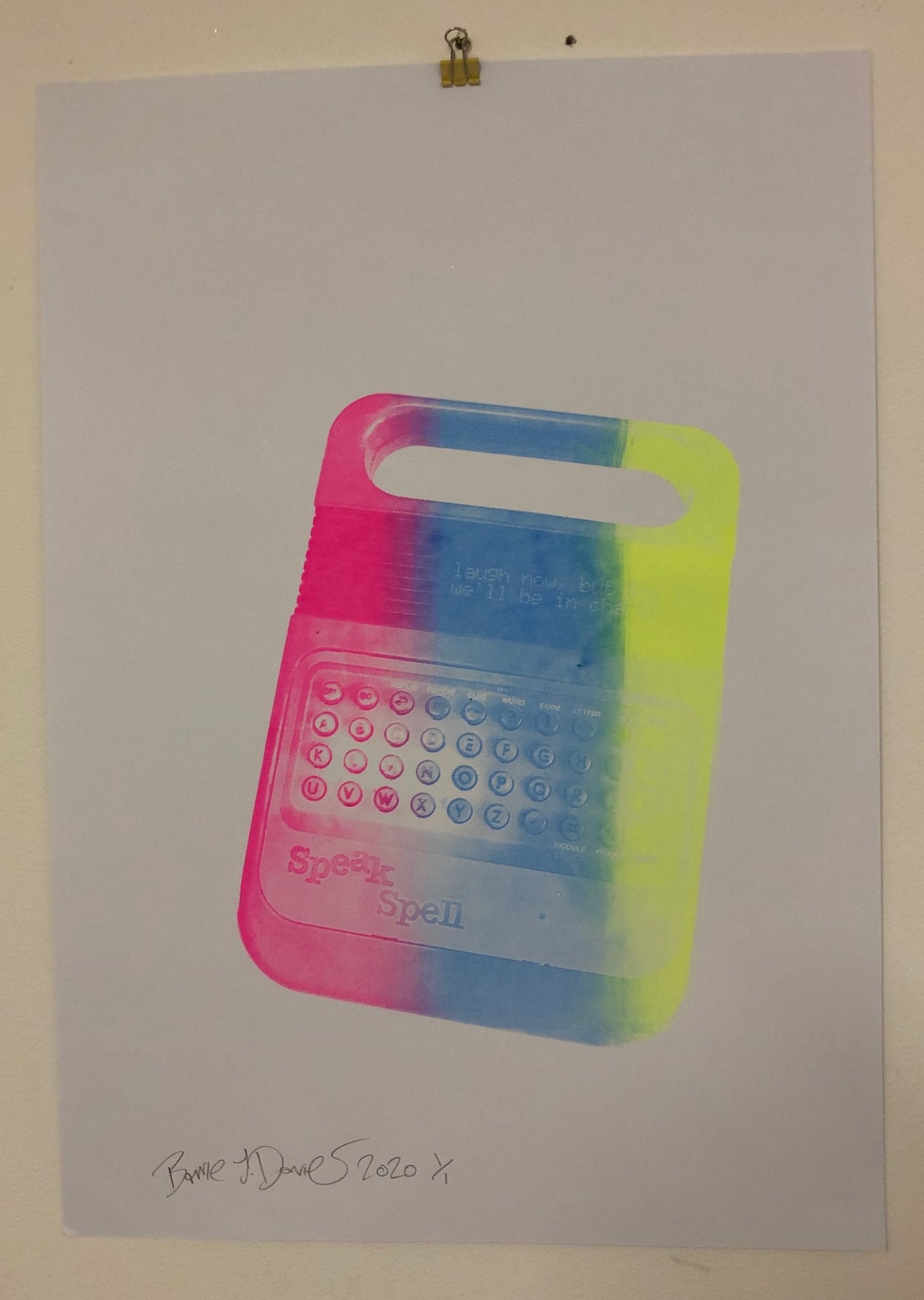Laugh now print - BARRIE J DAVIES IS AN ARTIST