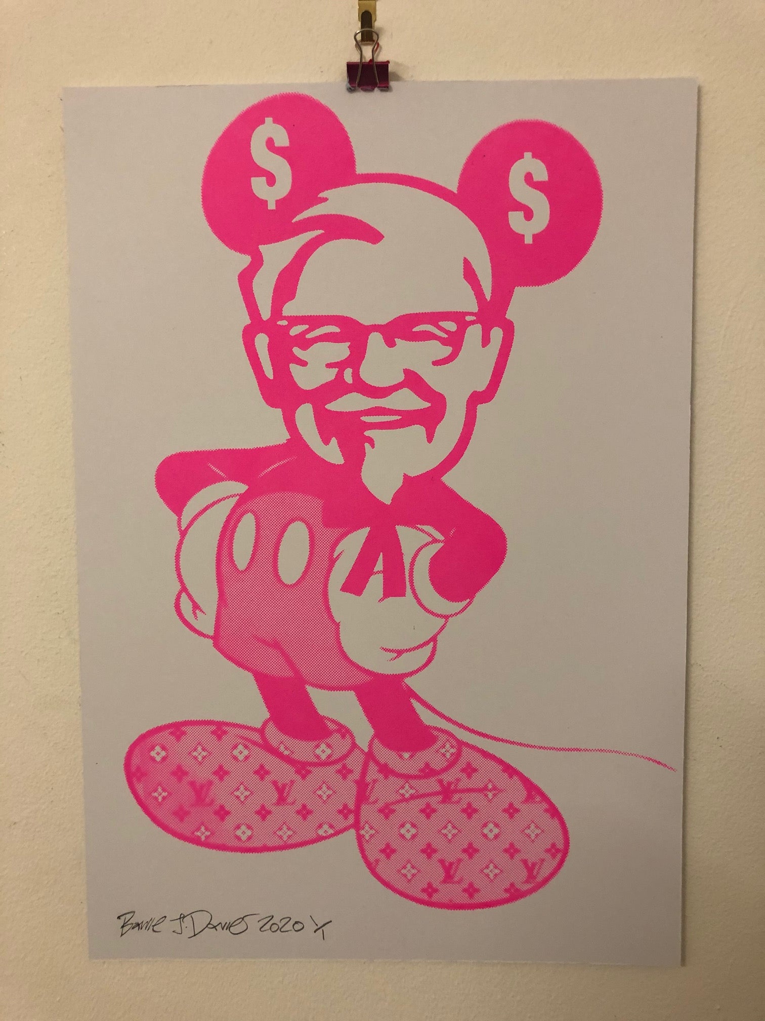 Mad Mickey Print - BARRIE J DAVIES IS AN ARTIST