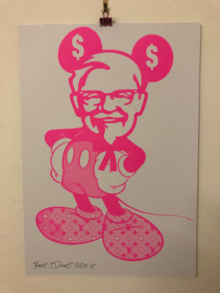 Mad Mickey Print - BARRIE J DAVIES IS AN ARTIST