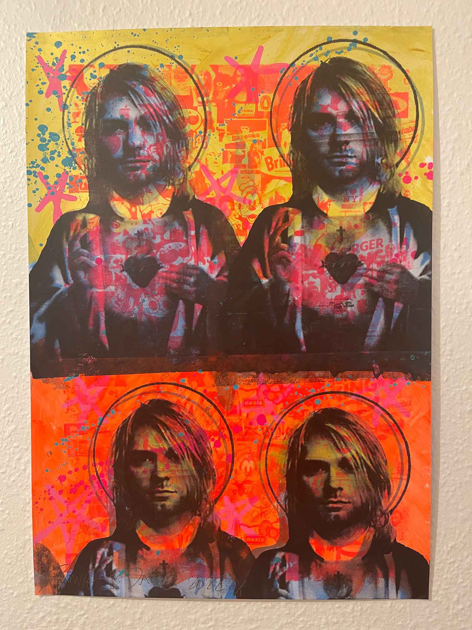 Nevermind it Print, unframed Silkscreen print on paper (hand finished) edition of 1/1 - A2 size 42cm x 59.4cm. Buy online with free delivery worldwide.