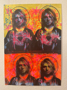Nevermind it Print, unframed Silkscreen print on paper (hand finished) edition of 1/1 - A2 size 42cm x 59.4cm. Buy online with free delivery worldwide.