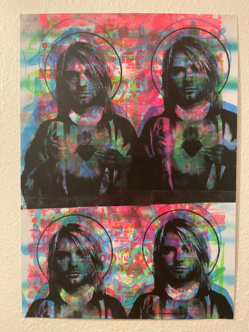 Nevermind them Print, unframed Silkscreen print on paper (hand finished) edition of 1/1 - A2 size 42cm x 59.4cm. Buy online with free delivery worldwide.