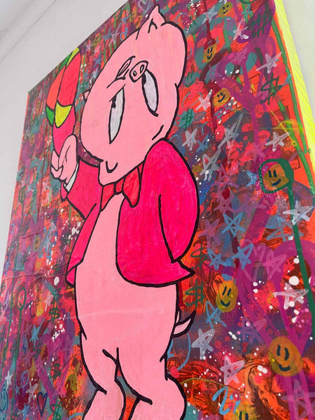 Pigcasso Painting - BARRIE J DAVIES IS AN ARTIST