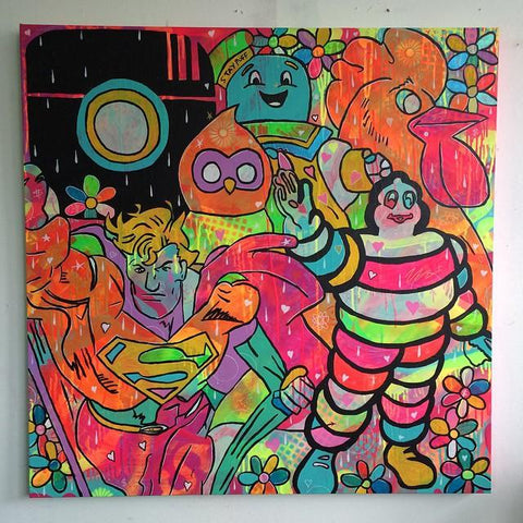 Poker Face Painting - BARRIE J DAVIES IS AN ARTIST