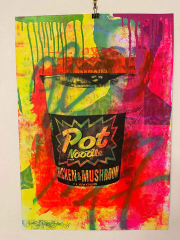 Pop Noodle Print - BARRIE J DAVIES IS AN ARTIST