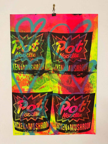 Pop Noodle Print - BARRIE J DAVIES IS AN ARTIST