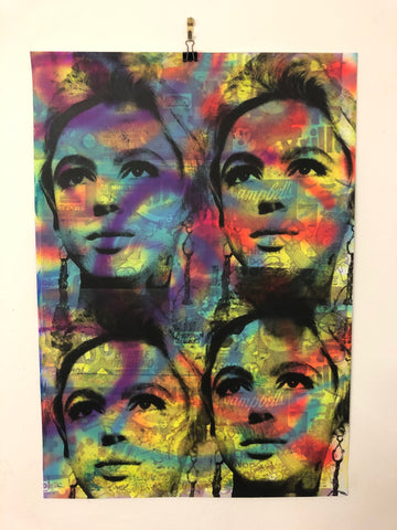 Psychedelic Art Star Print - BARRIE J DAVIES IS AN ARTIST